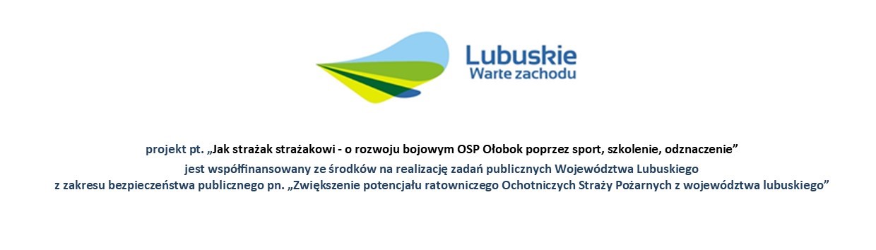 Zawody stażackie - logo dofinansowania